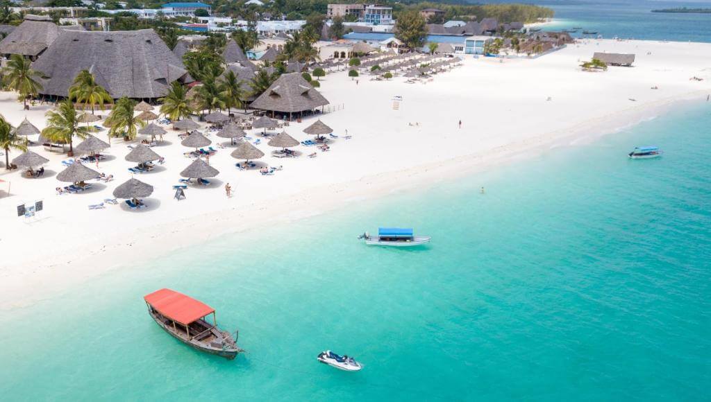 Beach on Zanzibar's Indian Ocean coast
