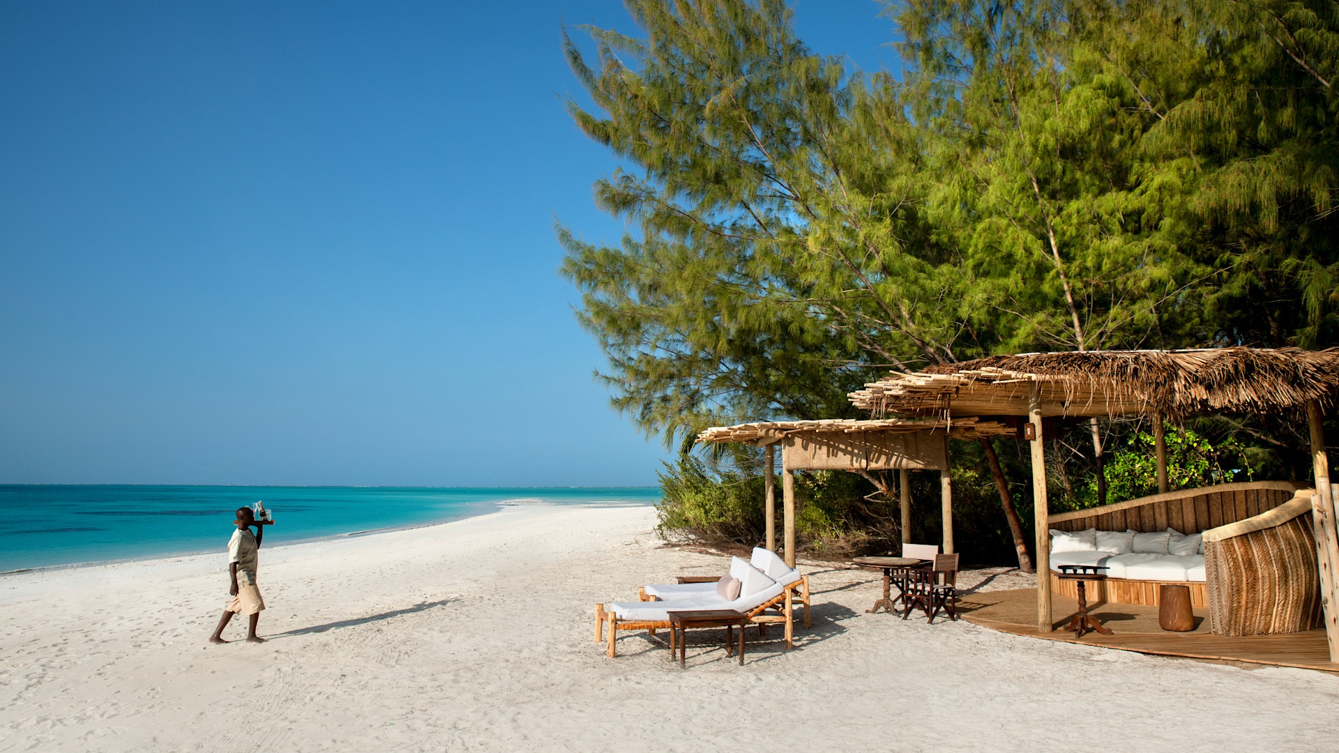 Zanzibar beach and Indian Ocean coastline